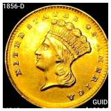 1856-D Rare Gold Dollar UNCIRCULATED