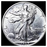 1935-S Silver Walking Liberty Half Dollar UNCIRCUL