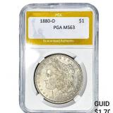 1880-O Morgan Silver Dollar PGA MS63