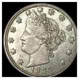 1883 Liberty Head Nickel (No Cents) CLOSELY UNCIRC