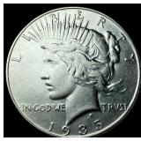 1935 Silver Peace Dollar CHOICE AU