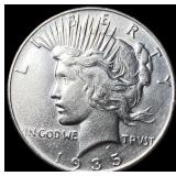 1935 Silver Peace Dollar CLOSELY UNCIRCULATED