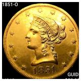 1851-O $10 Gold Eagle UNCIRCULATED
