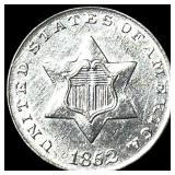 1852 Silver Three-Cent Piece UNCIRCULATED