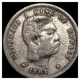 1883 Hawaii Silver Dime ABOUT UNCIRCULATED