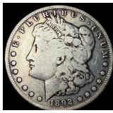 1892 Silver Morgan Dollar LIGHTLY CIRCULATED
