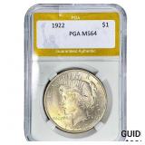 1922 Silver Peace Dollar PGA MS64