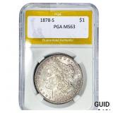 1878-S Morgan Silver Dollar PGA MS63