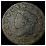 1831 Coronet Head Large Cent LIGHTLY  CIRCULATED