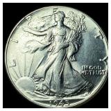 1945 Silver Walking Liberty Half Dollar  CHOICE B