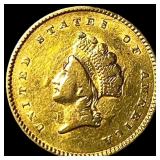 1854 Gold $1 Indian Head Type 2 HIGH GRADE