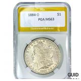 1884-O Morgan Silver Dollar PGA MS63