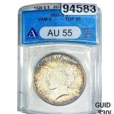 1926-S Silver Peace Dollar ANACS AU55 VAM-4