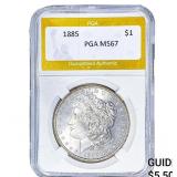 1885 Morgan Silver Dollar PGA MS67
