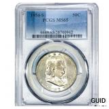 1954-S Franklin Half Dollar PCGS MS65