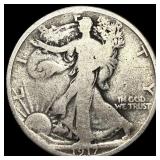1917-S Silver Half Dollar LIGHTLY CIRCULATED