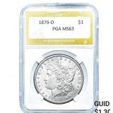 1879-O Morgan Silver Dollar PGA MS63
