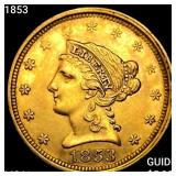 1853 $2.50 Gold Quarter Eagle UNCIRCULATED