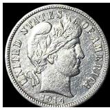 1914-S Silver Barber Dime CLOSELY UNCIRCULATED