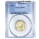 1944-S Jefferson Nickel PCGS MS65