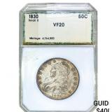 1830 Capped Bust Half Dollar PCI VF20