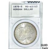 1878-S Morgan Silver Dollar  MS63