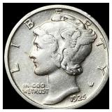 1925 Mercury Dime CLOSELY UNCIRCULATED