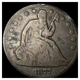 1877 Seated Liberty Half Dollar NICELY CIRCULATED