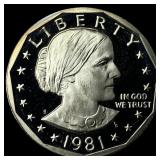 1981-S Susan B. Anthony Dollar GEM PROOF