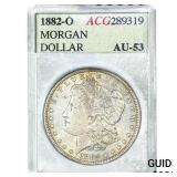 1882-O Morgan Silver Dollar ACG AU53