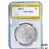 1889-S Morgan Silver Dollar PGA MS63