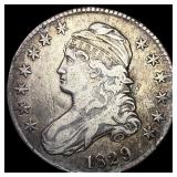1829 Capped Bust Half Dollar LIGHTLY CIRCULATED