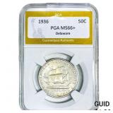 1936 Delaware Half Dollar PGA MS66+