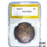 1924-S Morgan Silver Dollar PGA MS63