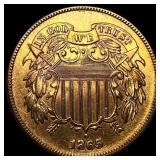 1865 Two-Cent Piece HIGH GRADE