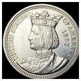1893 Columbian Exposition Quarter Dollar GEM BU
