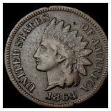 1864 Bronze Indian Head Cent CLOSELY UNCIRCULATED