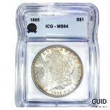 1885 Morgan Silver Dollar ICG MS64