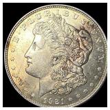 1921 Morgan Silver Dollar NEARLY UNCIRCULATED