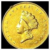 1855 Gold $1 Indian Princess Head Type 2 UNCIRCULA