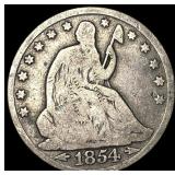 1854-O Silver Half Dollar LIGHTLY CIRCULATED