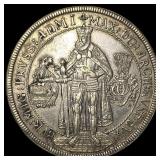 1633 Austria Taler Silver Coin CHOICE AU