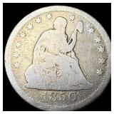 1850 Seated Liberty Quarter NICELY CIRCULATED