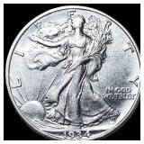 1934-S Silver Walking Liberty Half Dollar UNCIRCUL