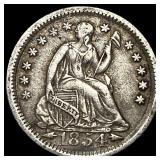 1854 Arrows Seated Liberty Half Dime CHOICE AU
