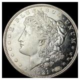 1921 Silver Morgan Dollar GEM BU