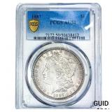1887 Morgan Silver Dollar PCGS AU50