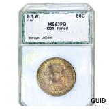 1946 Booker T Half Dollar PCI MS63 PQ