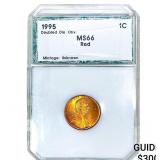 1995 Wheat Cent PCI MS66 Red