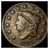 1827 Copper Large Cent LIGHTLY CIRCULATED